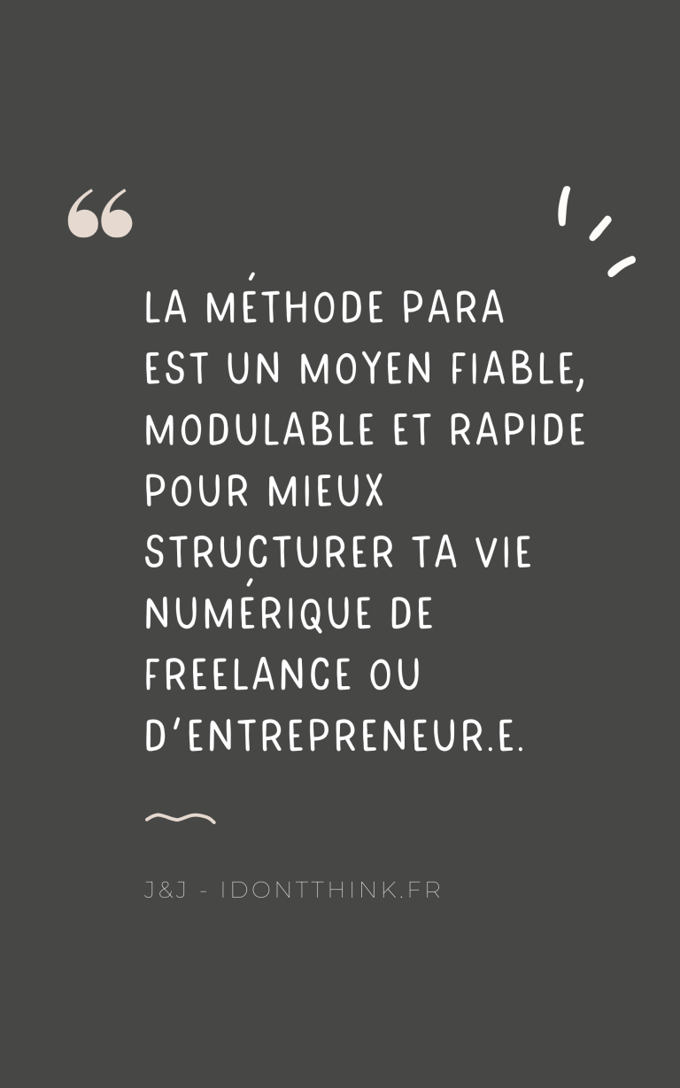 Méthode PARA : pourquoi et comment l’utiliser en freelance