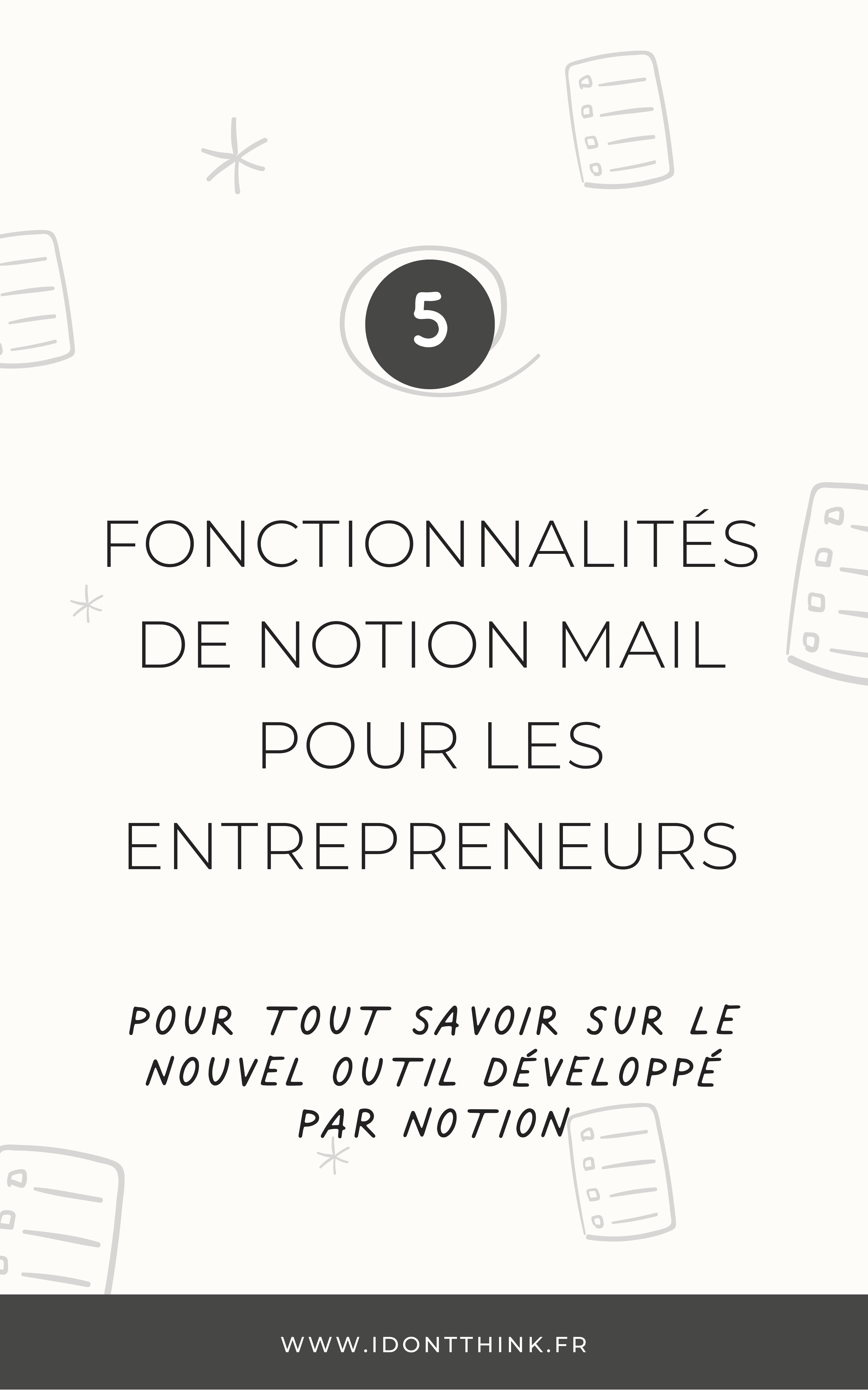 Tout sur l'outil Notion Mail