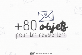 80 objets pour tes newsletters