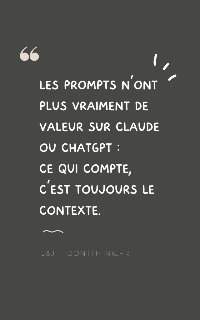 Prompts Projets Skills Claude IA entrepreneur